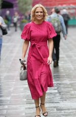CHARLOTTE HAWKINS Arrives at Global Radio Studios in London 10/15/2021