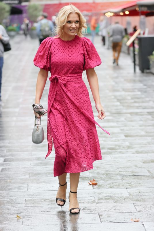CHARLOTTE HAWKINS Arrives at Global Radio Studios in London 10/15/2021