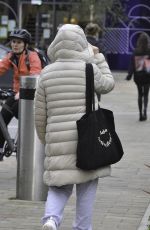 CHARLOTTE JORDAN Leaves Costa Coffee in Manchester 10/12/2021