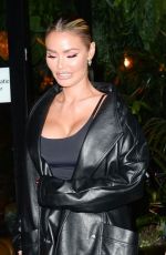 CHLOE SIMS Leaves Amazonico Restaurant in London 10/19/2021