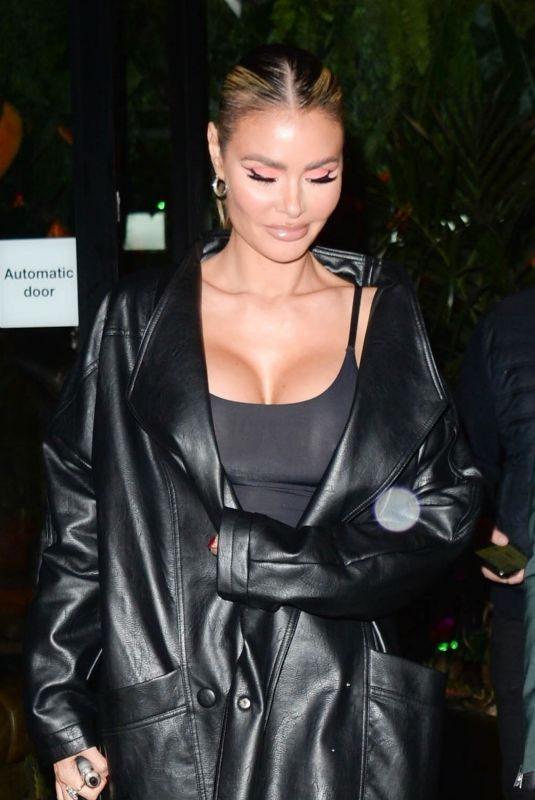 CHLOE SIMS Leaves Amazonico Restaurant in London 10/19/2021