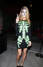 CHRISHELL STAUSE Arrives at a Halloween Party in Hollywood 10/29/2021