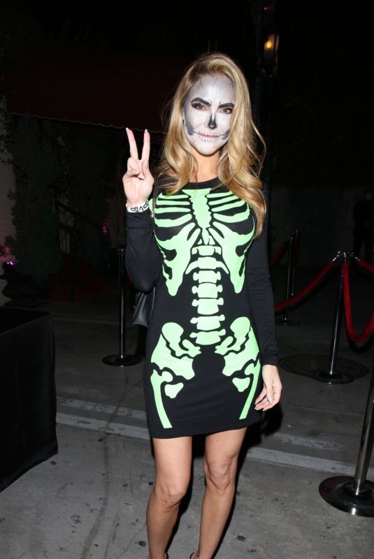 CHRISHELL STAUSE Arrives at a Halloween Party in Hollywood 10/29/2021