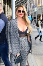 CHRISSY TEIGEN Heading to Barnes & Nobles in New York 10/27/2021