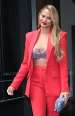 CHRISSY TEIGEN heading to Wendy Williams Show in New York 10/27/2021