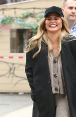 CHRISSY TEIGEN Out for Breakfast in New York 10/26/2021