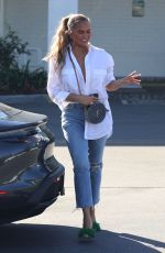 CHRISSY TEIGEN Out in Beverly Hills 10/13/2021