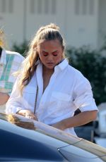 CHRISSY TEIGEN Out in Beverly Hills 10/13/2021