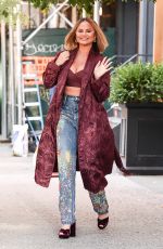 CHRISSY TEIGEN Out in New York 10/28/2021
