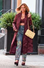 CHRISSY TEIGEN Out in New York 10/28/2021