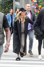CHRISSY TEIGEN Out with a Friend in New York 10/26/2021