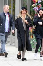 CHRISSY TEIGEN Out with a Friend in New York 10/26/2021
