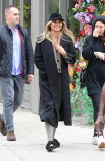 CHRISSY TEIGEN Out with a Friend in New York 10/26/2021