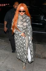 CHRISTINA AGUILLERA Arrives to Her Pa Las Muchachas Party in Los Angeles 10/2/2021