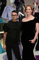 CHRISTINA HENDRICKS at Christian Siriano Exhibit Opening Reception in Savannah 10/22/2021