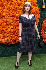 CHRISTINA HENDRICKS at Veuve Clicquot Polo Classic Los Angeles at Will Rogers State Historic Park in Pacific Palisades 10/02/2021