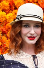 CHRISTINA HENDRICKS at Veuve Clicquot Polo Classic Los Angeles at Will Rogers State Historic Park in Pacific Palisades 10/02/2021