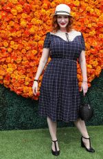CHRISTINA HENDRICKS at Veuve Clicquot Polo Classic Los Angeles at Will Rogers State Historic Park in Pacific Palisades 10/02/2021