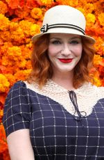 CHRISTINA HENDRICKS at Veuve Clicquot Polo Classic Los Angeles at Will Rogers State Historic Park in Pacific Palisades 10/02/2021