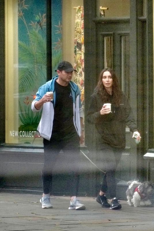 CHRISTINE and Frank LAMPARD Out with Their Dog in London 10/22/2021