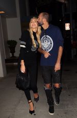 CHRISTINE QUINN and Christian Richard at Spago in Beverly Hills 10/03/2021