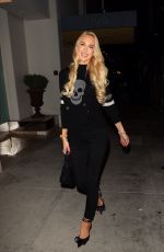 CHRISTINE QUINN and Christian Richard at Spago in Beverly Hills 10/03/2021