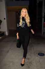 CHRISTINE QUINN and Christian Richard at Spago in Beverly Hills 10/03/2021