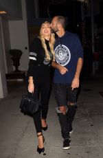CHRISTINE QUINN and Christian Richard at Spago in Beverly Hills 10/03/2021