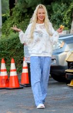 CHRISTINE QUINN Out Eating Cornbread in West Hollywood 10/12/2021