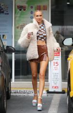 CHRISTINE QUINN Out for Coffee at Starbucks in Beverly Hills 10/23/2021