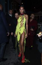 CINDY BRUNA Celebrates Her 27th Birthday at Giuse Trattoria Restaurant in Paris 10/01/2021