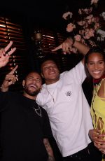 CINDY BRUNA Celebrates Her 27th Birthday at Giuse Trattoria Restaurant in Paris 10/01/2021