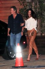 CINDY CRAWFORD and Rande Gerber Leaves a Party at Soho House in Malibu 10/16/2021