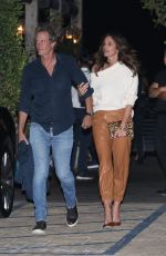 CINDY CRAWFORD and Rande Gerber Leaves a Party at Soho House in Malibu 10/16/2021