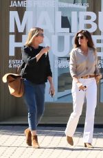 CINDY CRAWFORD Leaves Her Cafe Habana Restaurant at Malibu Country Mart 10/20/2021