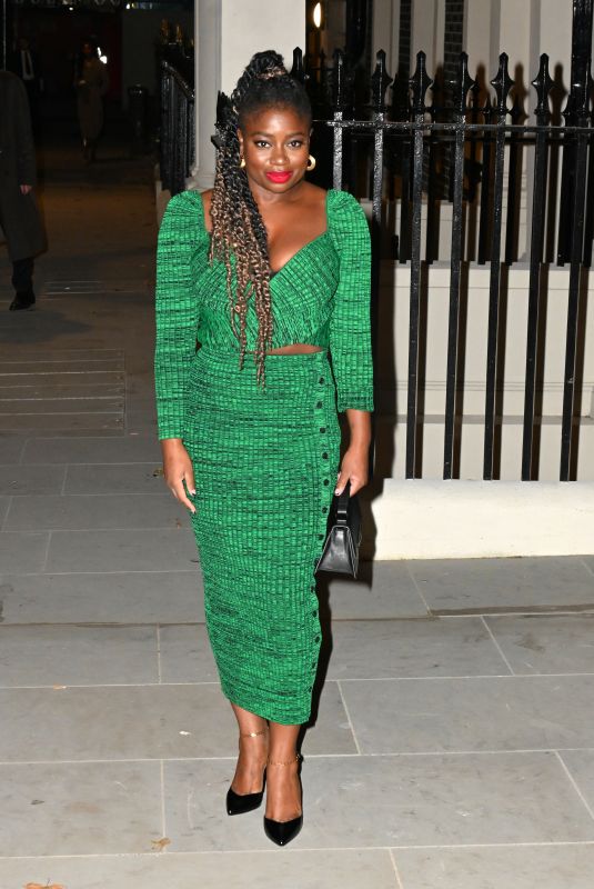 CLARA AMFO at British Vogue and Self Portrait Event in London 10/28/2021