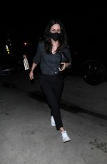 COURTENEY COX Out for Dinner at Giorgio Baldi in Santa Monica 10/05/2021