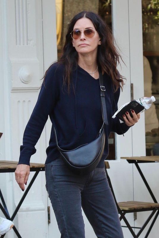 COURTENEY COX Out for Lunch in New York 10/14/2021