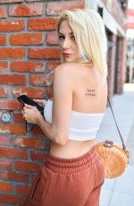 COURTNEY STODDEN Gets New Tattoo in Hollywood 09/30/2021