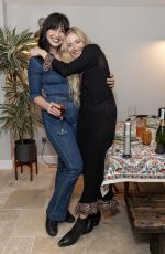 DAISY LOWE and CLARA PAGET at First Night of the Coravin Club Dinner Party Launch in London 10/04/2021