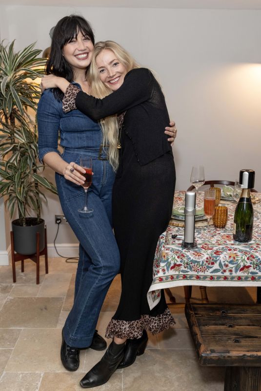 DAISY LOWE and CLARA PAGET at First Night of the Coravin Club Dinner Party Launch in London 10/04/2021