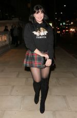 DAISY LOWE Night Out in London 10/14/2021