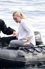 DAKOTA FANNING at a Set of Mr. Ripley in Atrani 10/26/2021