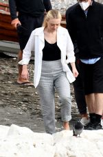 DAKOTA FANNING at a Set of Mr. Ripley in Atrani 10/26/2021