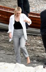 DAKOTA FANNING at a Set of Mr. Ripley in Atrani 10/26/2021