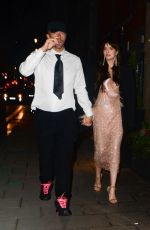 DAKOTA JOHNSON and Chris Martin at Claridges Hotel in London 10/13/2021