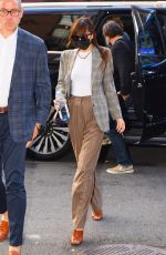 DAKOTA JOHNSON Arrives at Bowery Hotel in New York 09/30/2021