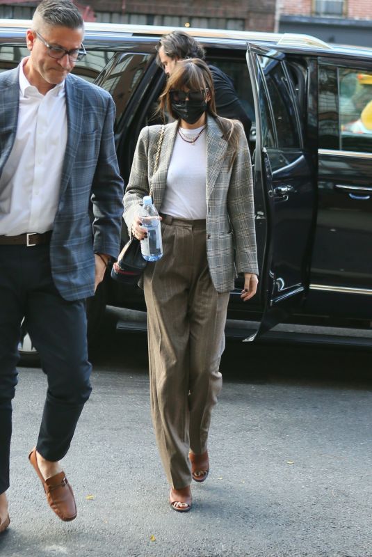 DAKOTA JOHNSON Arrives at Bowery Hotel in New York 09/30/2021
