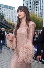 DAKOTA JOHNSON Arrives at The Lost Daughter Premiere in London 10/13/2021