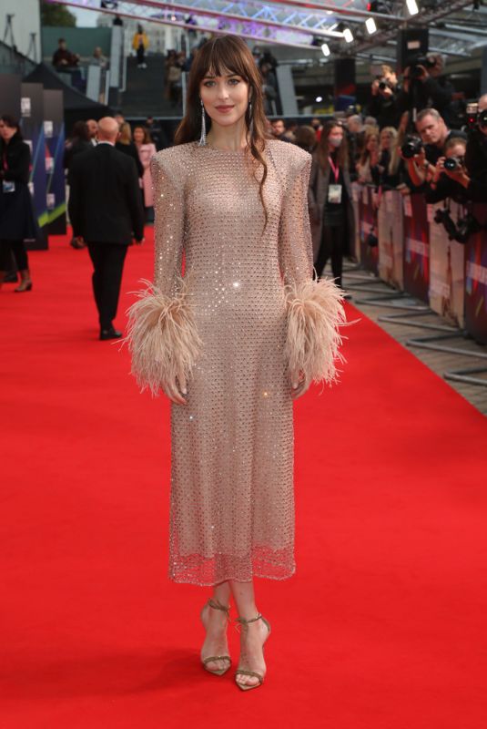 DAKOTA JOHNSON at The Lost Daughter Premiere at BFI London Film Festival 10/13/2021
